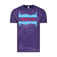 Cloud Purple awesome chicago city Vintage Tee - artisFamous