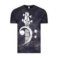 Cloud Black musical guitar bass Vintage Tee - artisFamous