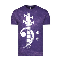 Cloud Purple musical guitar bass Vintage Tee - artisFamous