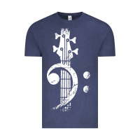 Vintage Denim musical guitar bass Vintage Tee - artisFamous