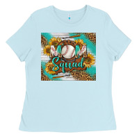 Baby Blue Baseball Mom Squad Tumbler Ladies Tee - BundleAndBundleShop