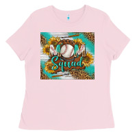 Bubblegum Pink Baseball Mom Squad Tumbler Ladies Tee - BundleAndBundleShop