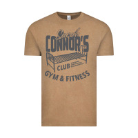 Vintage Coffee Sarah Connor's Club - Gym & Fitness Vintage Tee - artisFamous