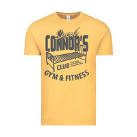 Vintage Mustard Sarah Connor's Club - Gym & Fitness Vintage Tee - artisFamous