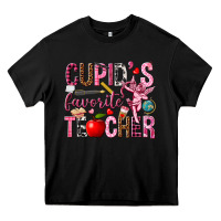 Black cupids favorite teacher Heavy Core Tee - NancyCooperArtShop