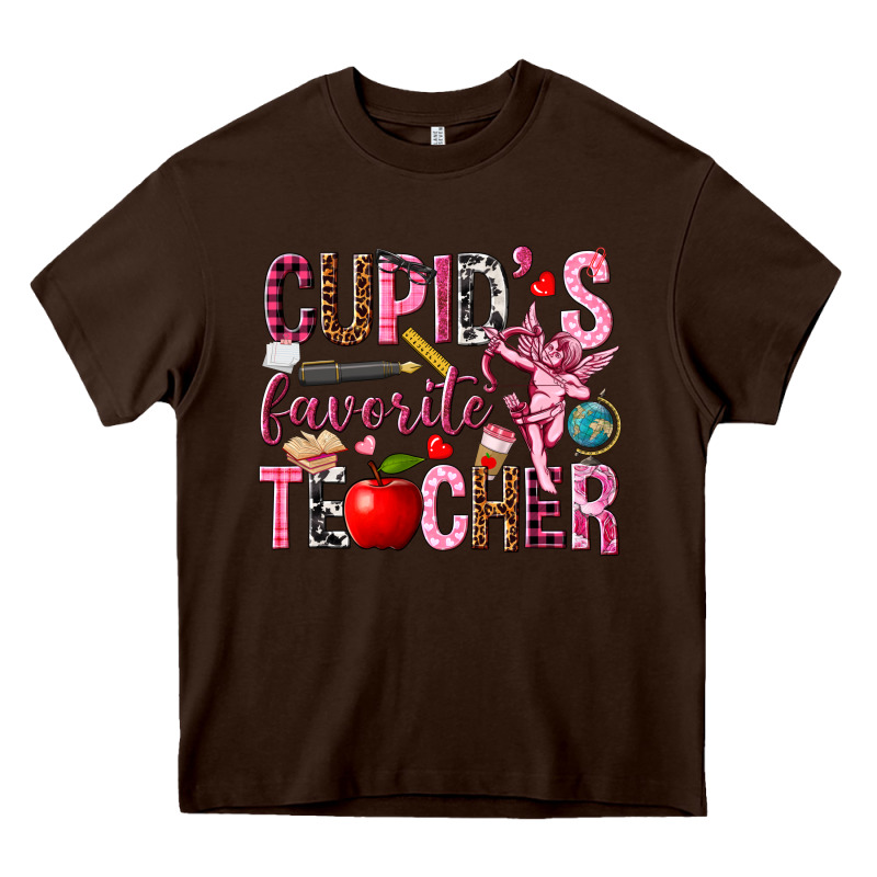 Cupids Favorite Teacher Heavy Core Tee by NancyCooperArtShop | Teevron