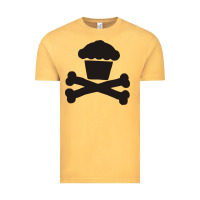Vintage Mustard johnny cupcakes funny skull Vintage Tee - artisFamous