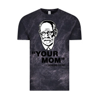 Cloud Black your mom  Sigmund Freud Vintage Tee - artisFamous