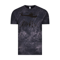 Cloud Black mountain rescue helicopter funny Vintage Tee - artisFamous
