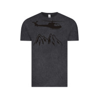 Vintage Black mountain rescue helicopter funny Vintage Tee - artisFamous