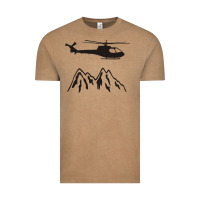 Vintage Coffee mountain rescue helicopter funny Vintage Tee - artisFamous