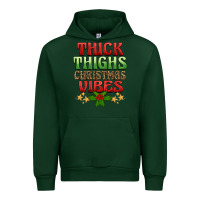 Forest Green thick thighs christmas vibes Urban Hoodie - BarkalooDesign