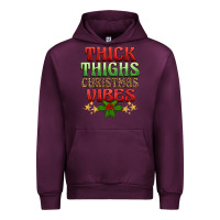 Mauve Wine thick thighs christmas vibes Urban Hoodie - BarkalooDesign