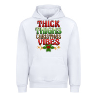 White thick thighs christmas vibes Urban Hoodie - BarkalooDesign