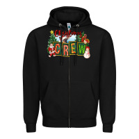 Black Christmas Crew Zipper Hoodie - FaDigitalArtStudio