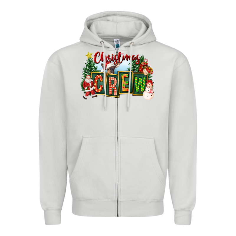 Christmas Crew Zipper Hoodie by FaDigitalArtStudio | Teevron