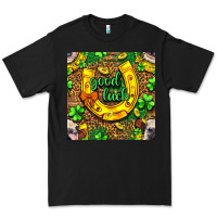 Black St. Patricks good luck with cow digital paper Premium Tee - BundleAndBundleShop
