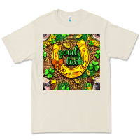 Bone St. Patricks good luck with cow digital paper Premium Tee - BundleAndBundleShop