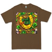 Cacao St. Patricks good luck with cow digital paper Premium Tee - BundleAndBundleShop