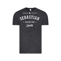 Vintage Black Sebastian Personalized Name Mens Birthday Vintage Tee - artisFamous