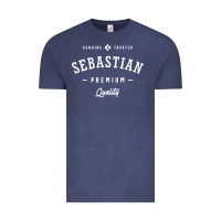 Vintage Denim Sebastian Personalized Name Mens Birthday Vintage Tee - artisFamous