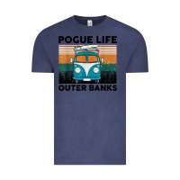 Vintage Denim pogue life outer banks retro vintage Vintage Tee - artisFamous