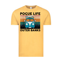 Vintage Mustard pogue life outer banks retro vintage Vintage Tee - artisFamous