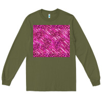 Army Green pink glitter with leopard pattern Long Sleeve Tee - TumblerDesignByShophia