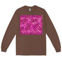 Chestnut pink glitter with leopard pattern Long Sleeve Tee - TumblerDesignByShophia