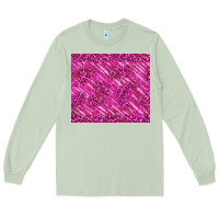 Matcha pink glitter with leopard pattern Long Sleeve Tee - TumblerDesignByShophia