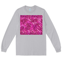 Moon Dust pink glitter with leopard pattern Long Sleeve Tee - TumblerDesignByShophia