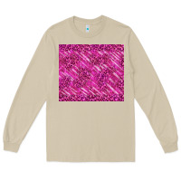 Mushroom pink glitter with leopard pattern Long Sleeve Tee - TumblerDesignByShophia