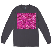 Smoke pink glitter with leopard pattern Long Sleeve Tee - TumblerDesignByShophia