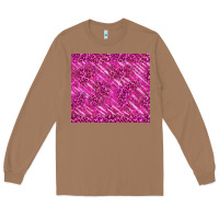Toasted Coconut pink glitter with leopard pattern Long Sleeve Tee - TumblerDesignByShophia