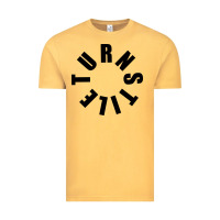 Vintage Mustard TURNSTILE BLACK ON WHITE Vintage Tee - artisFamous