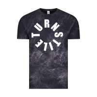 Cloud Black TURNSTILE WHITE ON BLACK. Vintage Tee - artisFamous