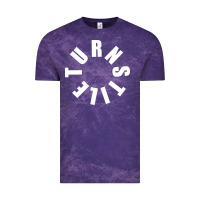 Cloud Purple TURNSTILE WHITE ON BLACK. Vintage Tee - artisFamous