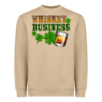 Mushroom St. Patrick's Day whiskey business Heavyweight Sweatshirt - OliviaCreatesArt