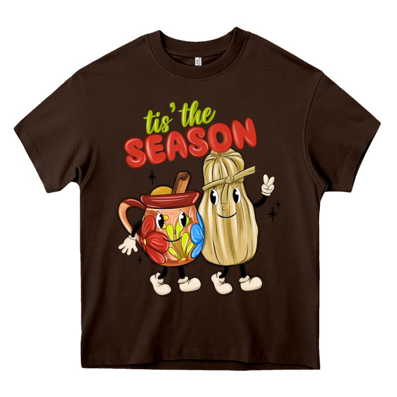 Tis' The Season Mexican Food Heavy Core Tee by MaliasSmallBusiness | Teevron