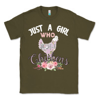 Army Green Just a girl who loves chickens Classic Tee - Bettercallsaul