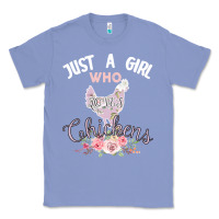 Colony Blue Just a girl who loves chickens Classic Tee - Bettercallsaul
