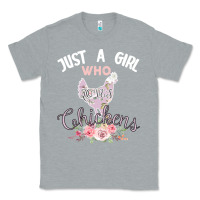 Heather Grey Just a girl who loves chickens Classic Tee - Bettercallsaul