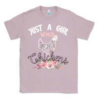 Lilac Just a girl who loves chickens Classic Tee - Bettercallsaul