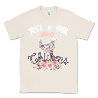 Natural Just a girl who loves chickens Classic Tee - Bettercallsaul