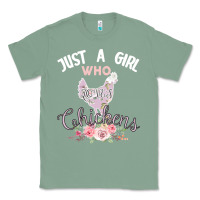 Sage Just a girl who loves chickens Classic Tee - Bettercallsaul