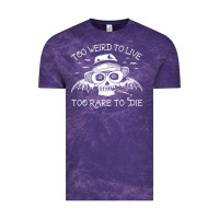 Cloud Purple too weird to live too rare to die Vintage Tee - artisFamous