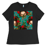 Black Messy Bun Mom And Cross With Leopard Patterns Ladies Tee - BundleAndBundleShop