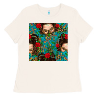 Messy Bun Mom And Cross With Leopard Patterns Ladies Tee | Teevron
