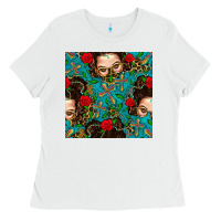 White Messy Bun Mom And Cross With Leopard Patterns Ladies Tee - BundleAndBundleShop