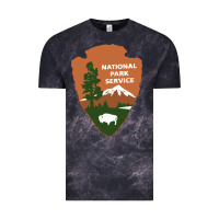 Cloud Black national park service Vintage Tee - artisFamous